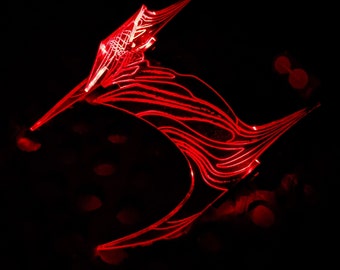 Crimson Witch LED Light Up Headpiece ( convention, cosplay, costume, halloween )