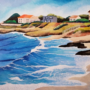 Beautiful La Jolla Coast, San Diego Original Acrylic Painting On Canvas 16 " Height x 20 " Width x 1 & 1 / 2 " Gallery Profile