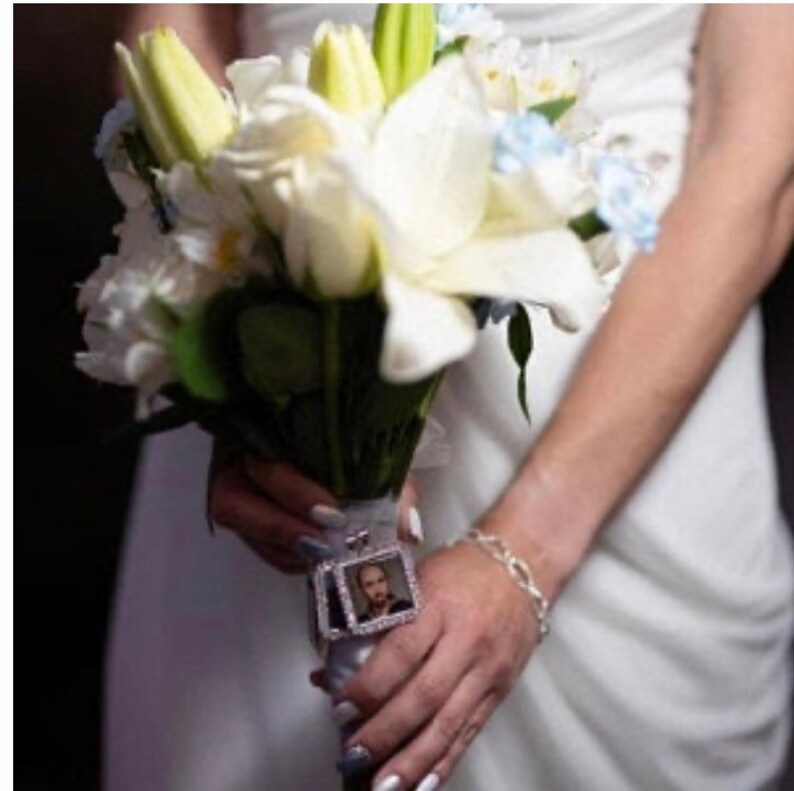 Memorial Wedding Bouquet Photo Charm Carry the Memory of Etsy