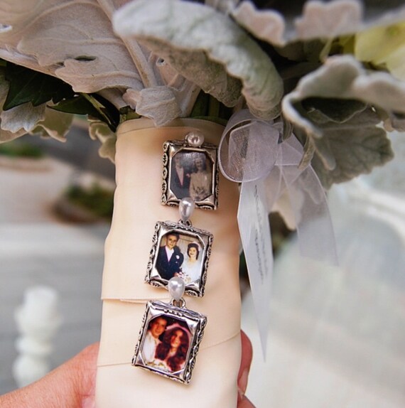 Items similar to 3 Kits Photo memory charms to attach to wedding
