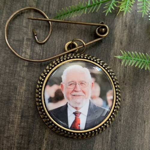 Grooms Boutonniere Memorial Wedding Photo Charm Keepsake Etsy