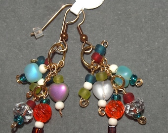 Fanciful Dangle Earrings on Sterling Silver Ear Wires