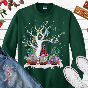 Gnome Sweatshirt Gnome Christmas Gift Ugly Holiday Sweater Gnomes Christmas Gnomes Ugly Christmas Sweater Gift For Gnome Lovers
