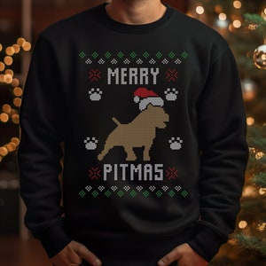 Christmas sweaters for pitbulls hot sale