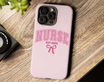 Personalized Nurse Est Phone Case Nurse Graduation Gift New Nurse iPhone Case Coquette Nurse Samsung Case Nurse Phone Cover Nurse Accessory
