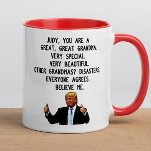 Taza personalizada de abuela Trump, taza de abuela conservadora, taza de abuela personalizada, regalo del día de la madre de Trump, regalo de mujer republicana, regalo de broma de Trump