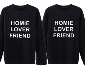 Homie Matching Couple Sweatshirt, Couple Sweater, Cute Couple Hoodie, Couple Sweatshirt, Anniversary Gift, Gift For Couple, Pärchen Pullover
