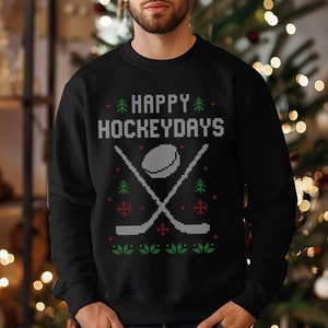 Ice hockey christmas jumper shop