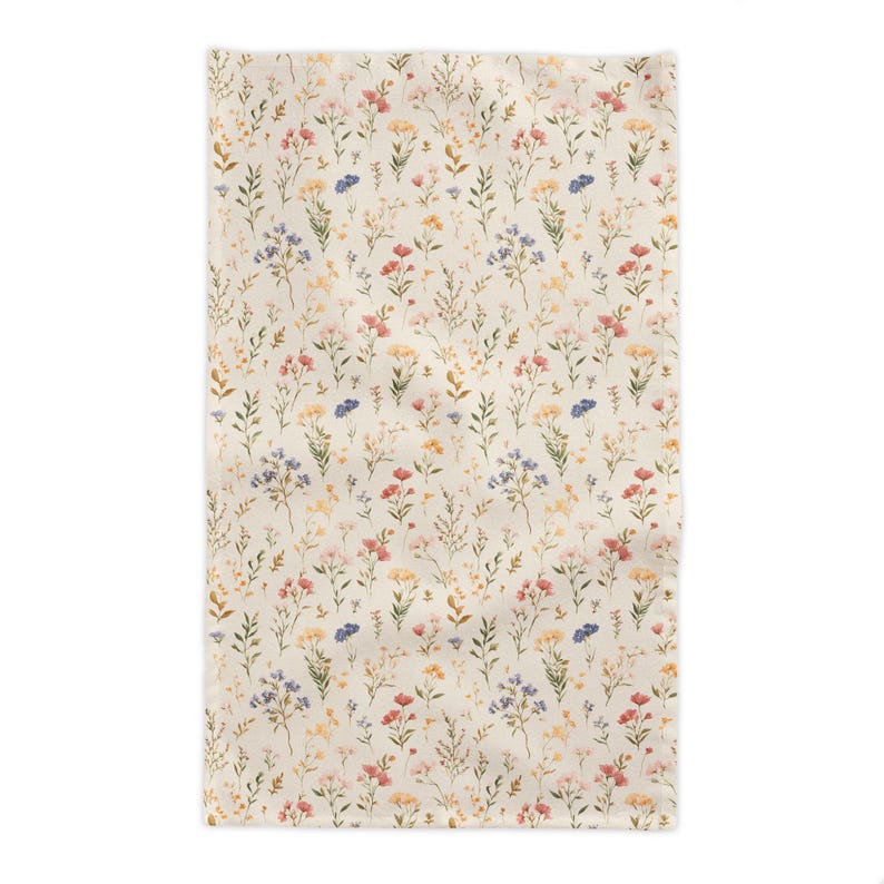 Wildflower Tablecloth Garden Tea Party Table Linens Floral Table Cover Spring Tablescape For Baby Shower Bridal Shower Birthday Host Gifts image 13