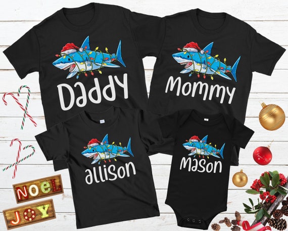 Santa shark pajamas sale