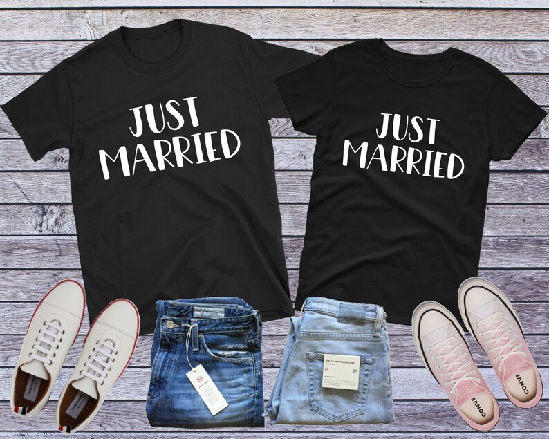T-shirt personalizzata moglie TOP TEE ~ appena sposato ~ Mrs ~ Nuziale Luna di Miele Regalo ~