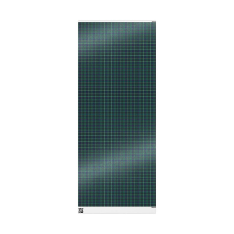 Navy & Green Tartan Plaid Wrapping Paper Keighly Tartan Gift Wrap Classic Plaid Holiday Wrap Vintage Preppy Old Money Luxury Equetrian Paper 30" x 72"