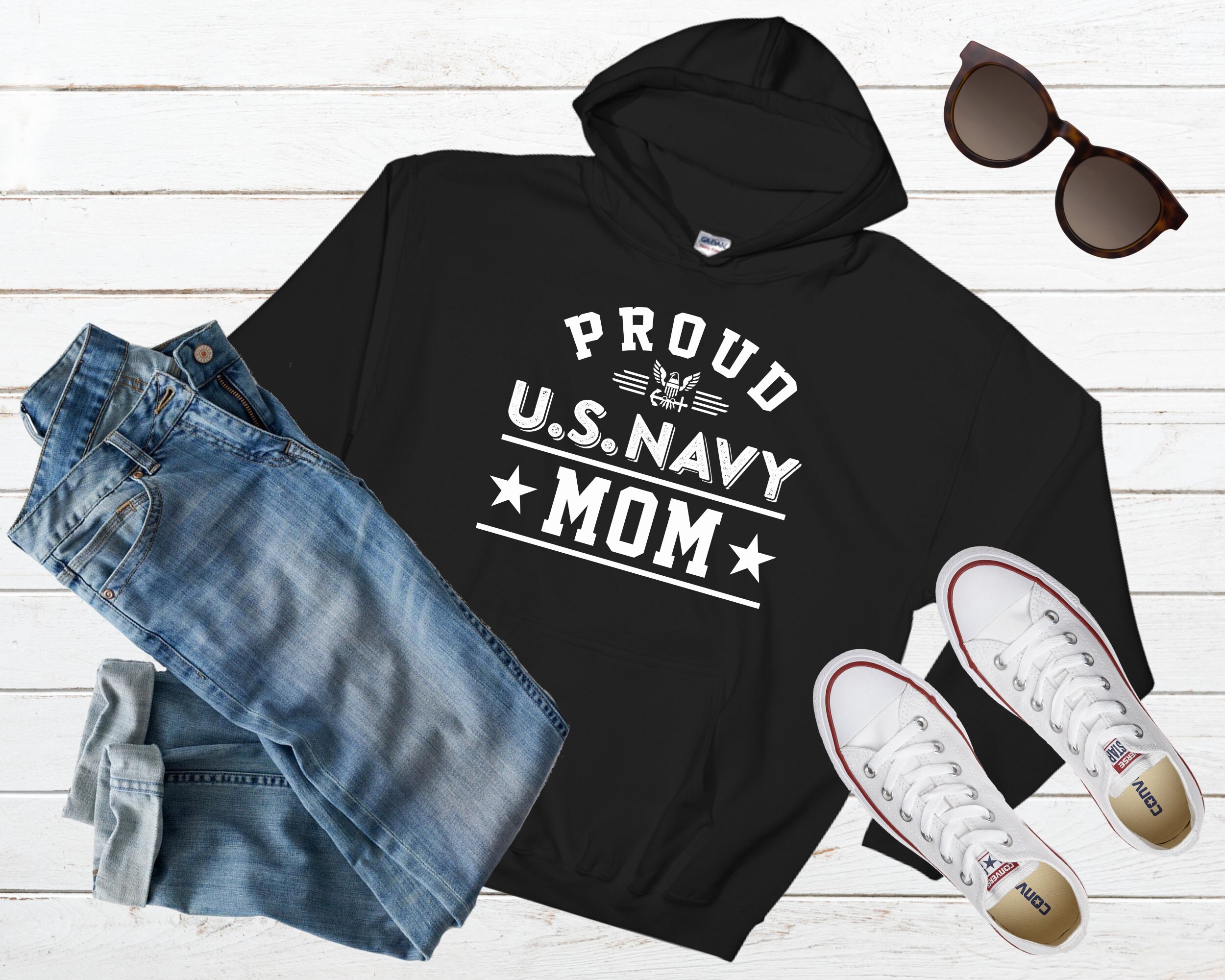 Navy mom hotsell sweatshirt