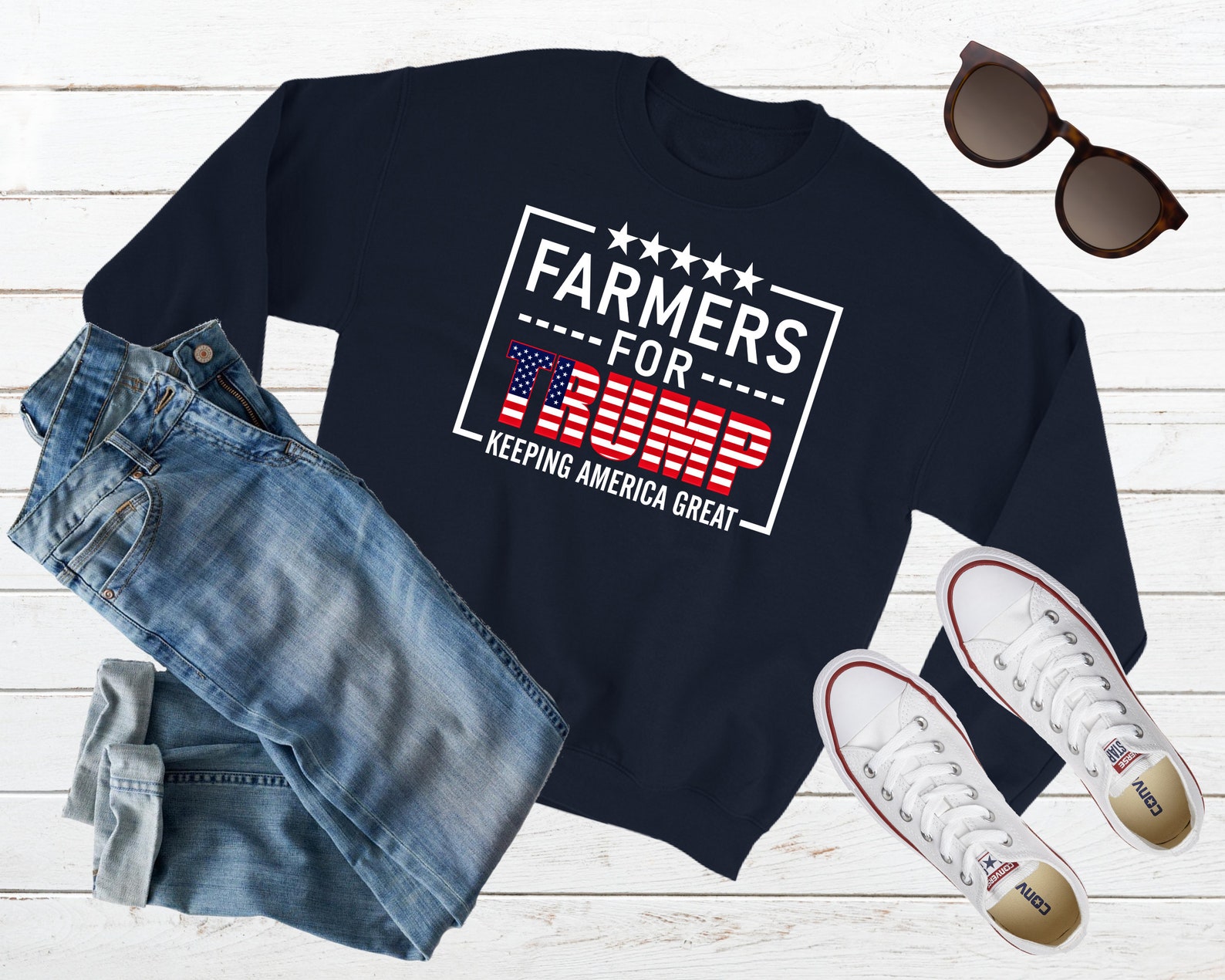 Farmers for Trump Shirt Conservative Farmer Gift American Etsy