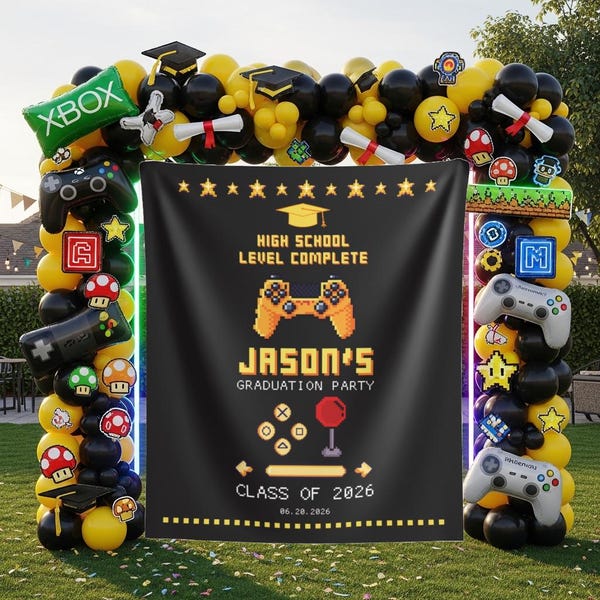 Video Game Graduation Theme - Etsy