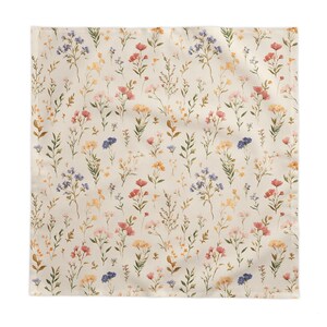 Wildflower Tablecloth Garden Tea Party Table Linens Floral Table Cover Spring Tablescape For Baby Shower Bridal Shower Birthday Host Gifts image 12
