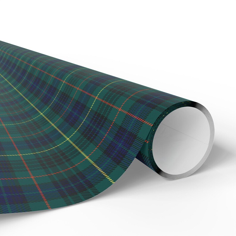 Navy & Green Tartan Plaid Wrapping Paper Keighly Tartan Gift Wrap Classic Plaid Holiday Wrap Vintage Preppy Old Money Luxury Equetrian Paper image 11