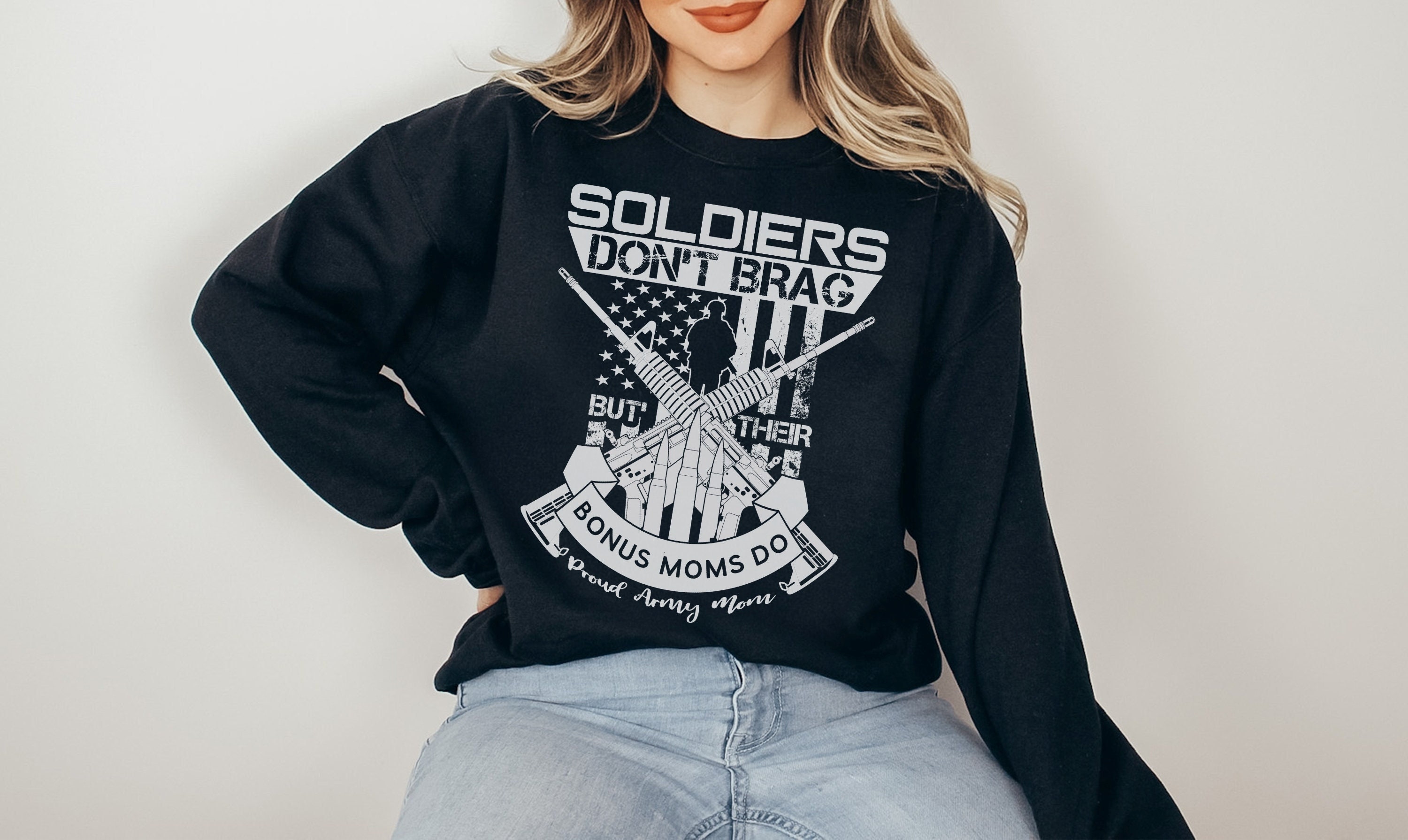 Proud Army Mom Shirt - Soldiers Don't Brag But Their Moms Do Proud Army Mom Shirt - Soldiers Don't Brag But Their Moms Do