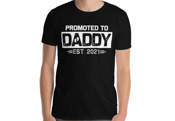 Personalized Promoted to Daddy Est 2021 Shirt Husband | Etsy