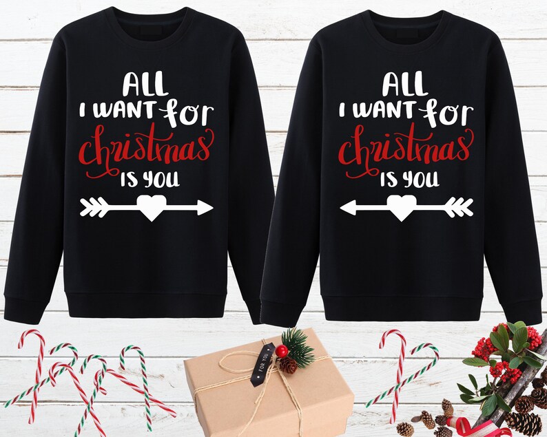Alles wat ik wil voor Kerstmis is je paar kerst trui | Etsy