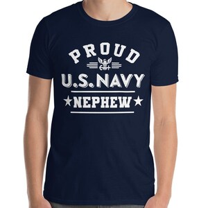 Proud US Navy Nephew Shirt, Navy Niece Nephew Gift, Military Nephew ...