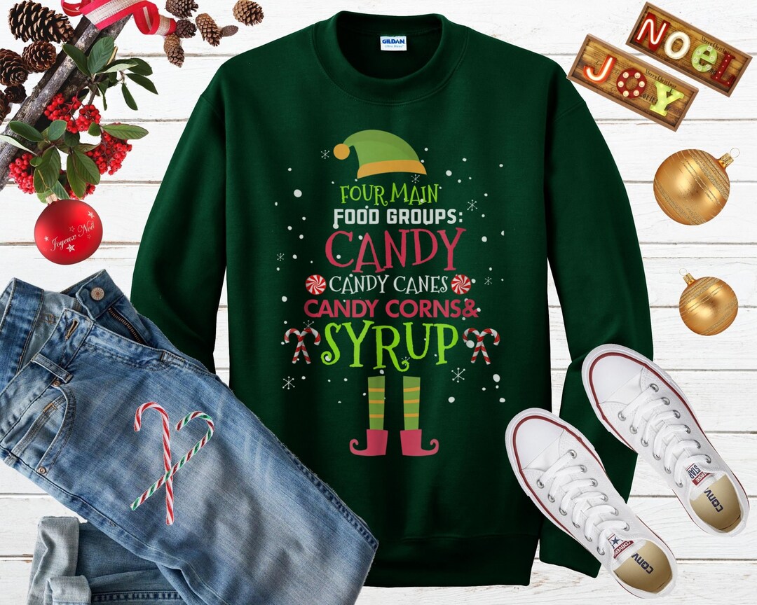 Four Main Food Groups Candy Candy Canes Candy Corn and Syrup Etsy