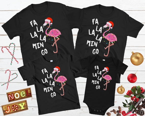 Fa La La Flamingo Family Christmas Pajamas Family Christmas