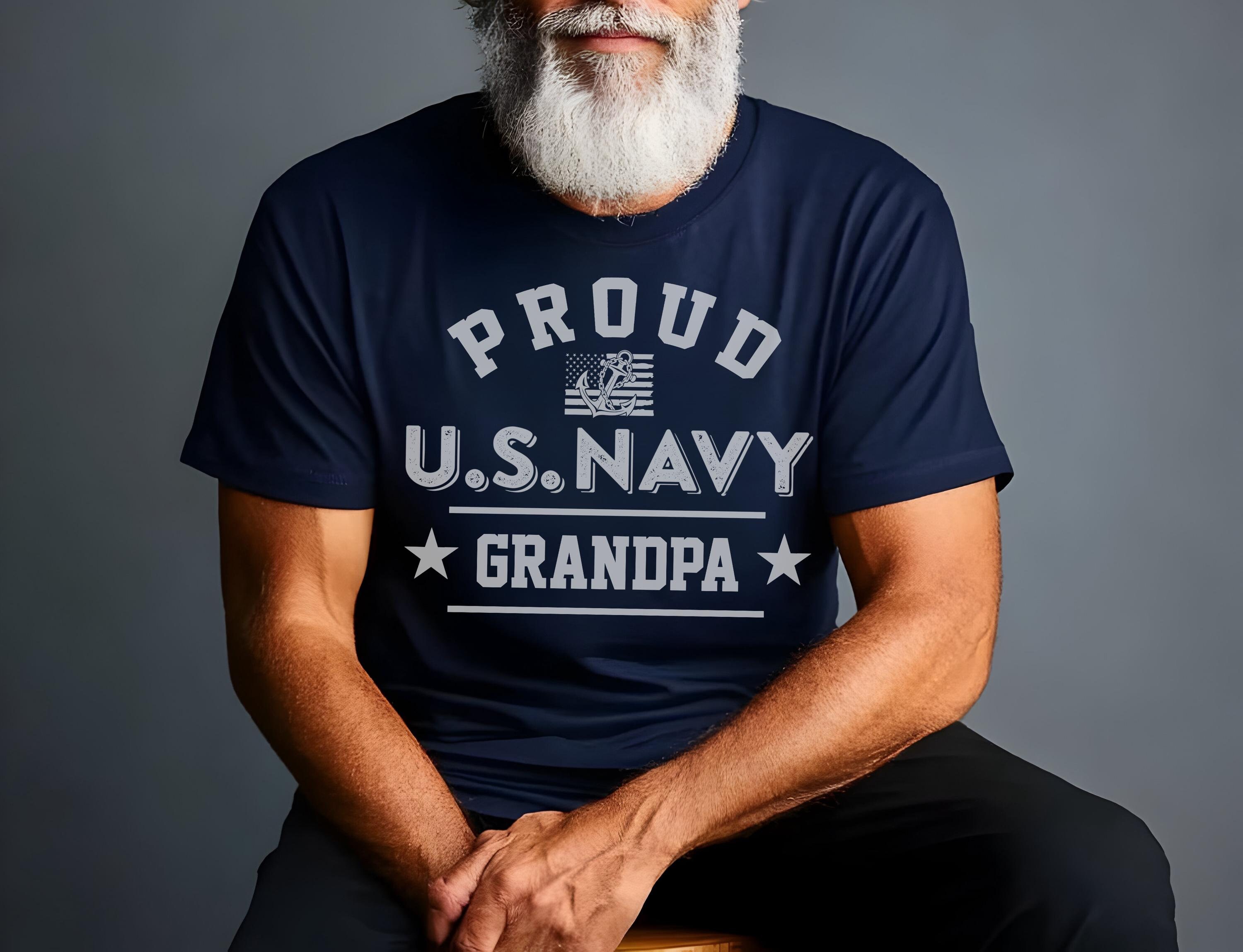 Proud Grandpa U.S. Navy T Shirt Proud Grandpa U.S. Navy T Shirt