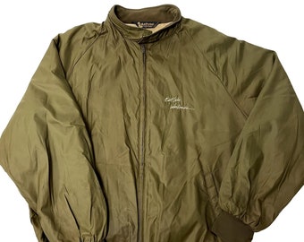 Vintage 80's Duckster Pro Olive Khaki Nylon Windbreaker East
