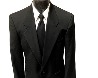 Vintage Giorgio Armani MANI Men's BLACK Sport Coat LUXURY Designer Jacket Wool Blazer 38 S