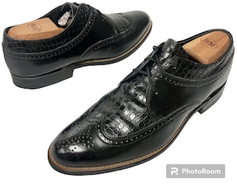 Stacy Addams Cassidy Black Leather Dress Shoes Men\'s Size 9‎ Stacy Adams Men main image 4