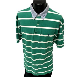 Green striped polo Etsy Mexico