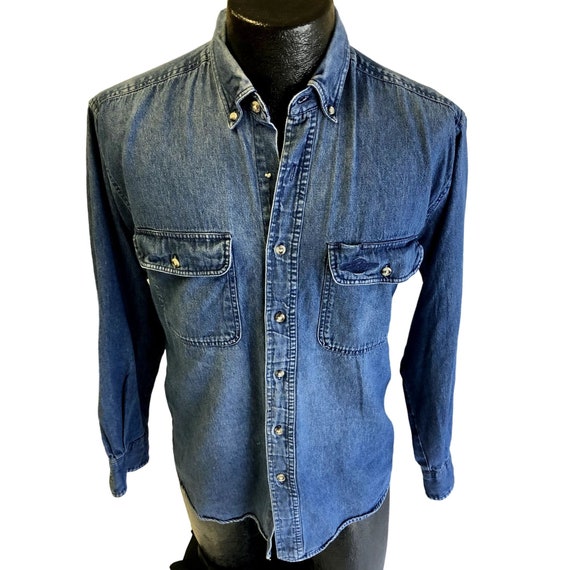 Vintage 80's Wrangler Rugged Wear Men BLUE JEAN D… - image 1