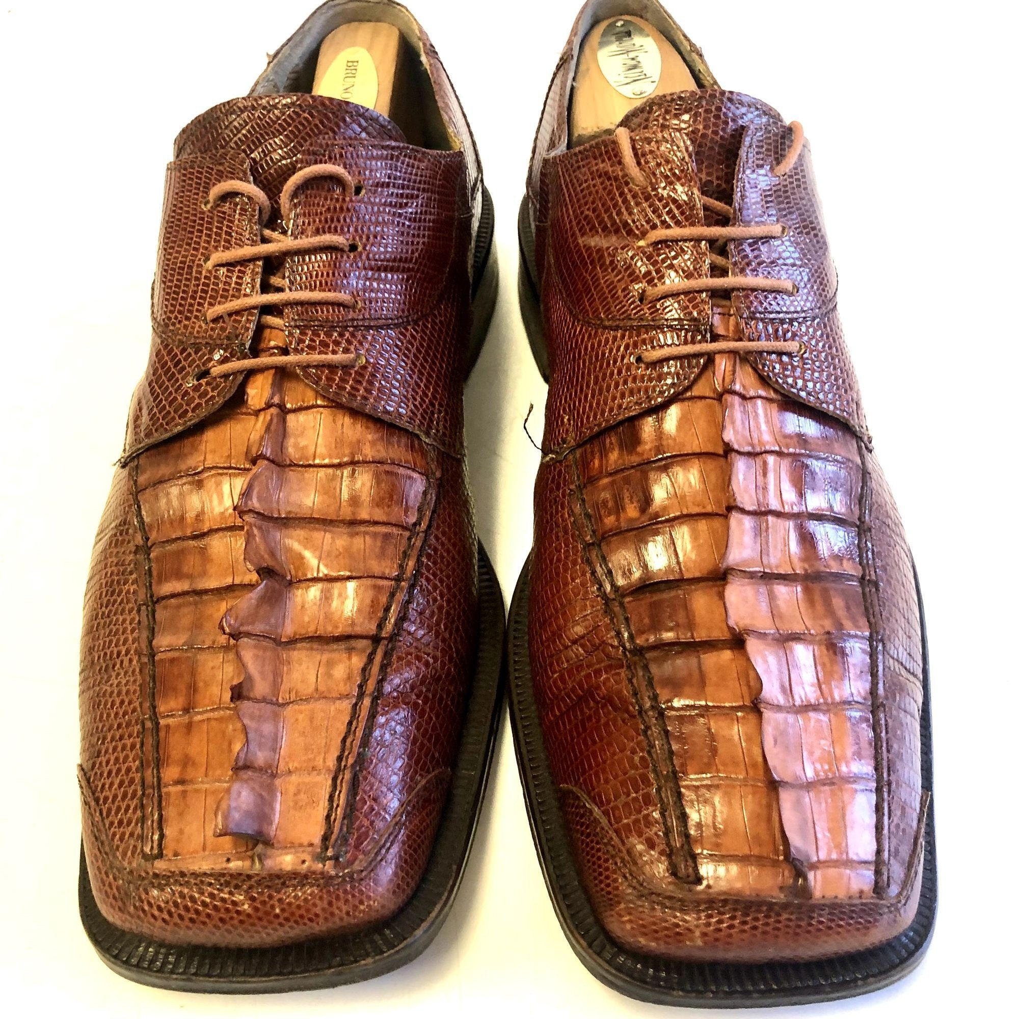 Vintage Custom Made David Eden Men Brown Genuine LIZARD Skin  display picture 1