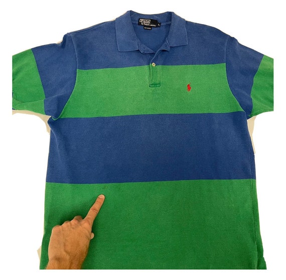 Vintage 80 90's Ralph Lauren USA Bold Colorblock … - image 2