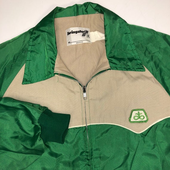 Vintage 70-80's Swingster Men Shiny Green Pioneer SEED Nylon