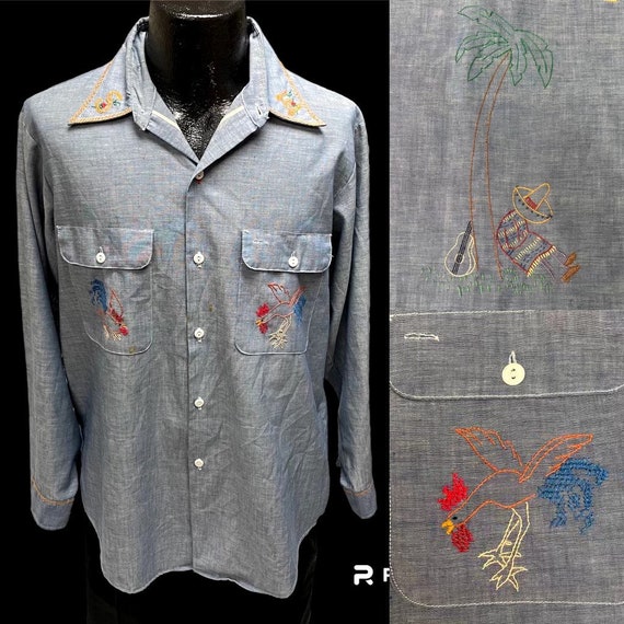 70s 70年代 BIG MAC JCPenney chambray shirt BIG MAC - JCPenney] Vintage Chambray Shirts [1970s-] Vintage