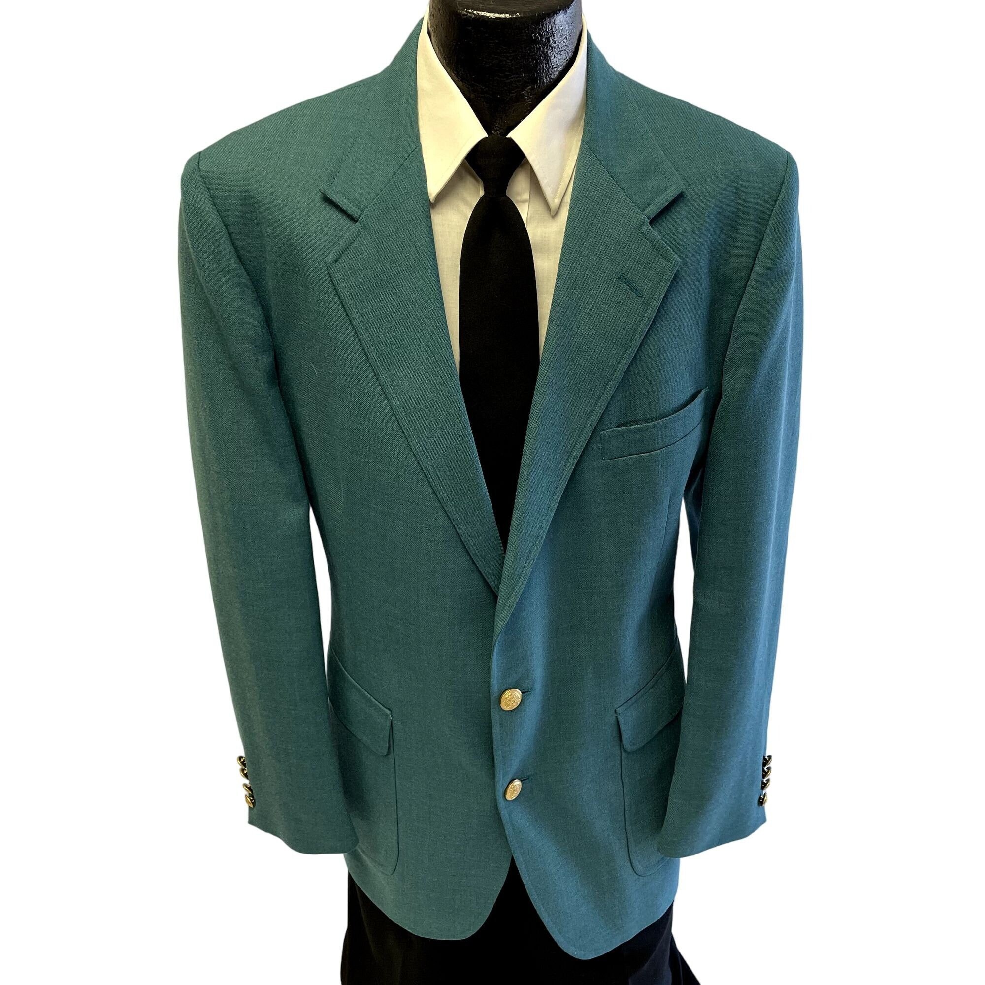 Vintage 80's Men's TROPICAL Sport Coat AQUAMARINE Jacket