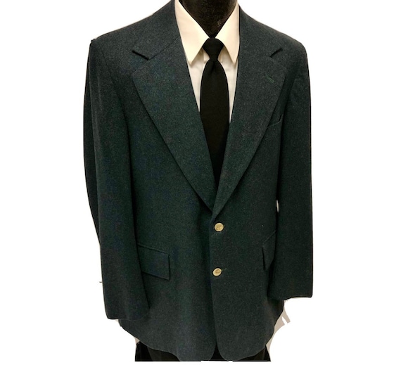 Vintage 60 70s Boyds Men s MOD Sport Coat Steel Blue Jacket Thick Wool Blazer 40 L Etsy Ireland
