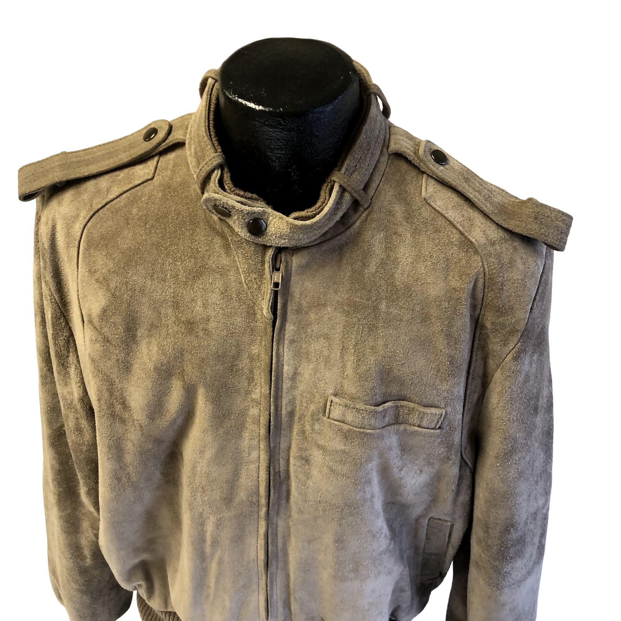 Vintage 80's Alvin Josef Heavy Suede CAFE RACER Jacket Moto Vintage 80's Alvin Josef Heavy Suede CAFE RACER Jacket Moto