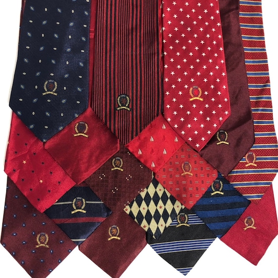 Vintage 17 piece pc LOT Neckties 90's Tommy Hilfi… - image 1