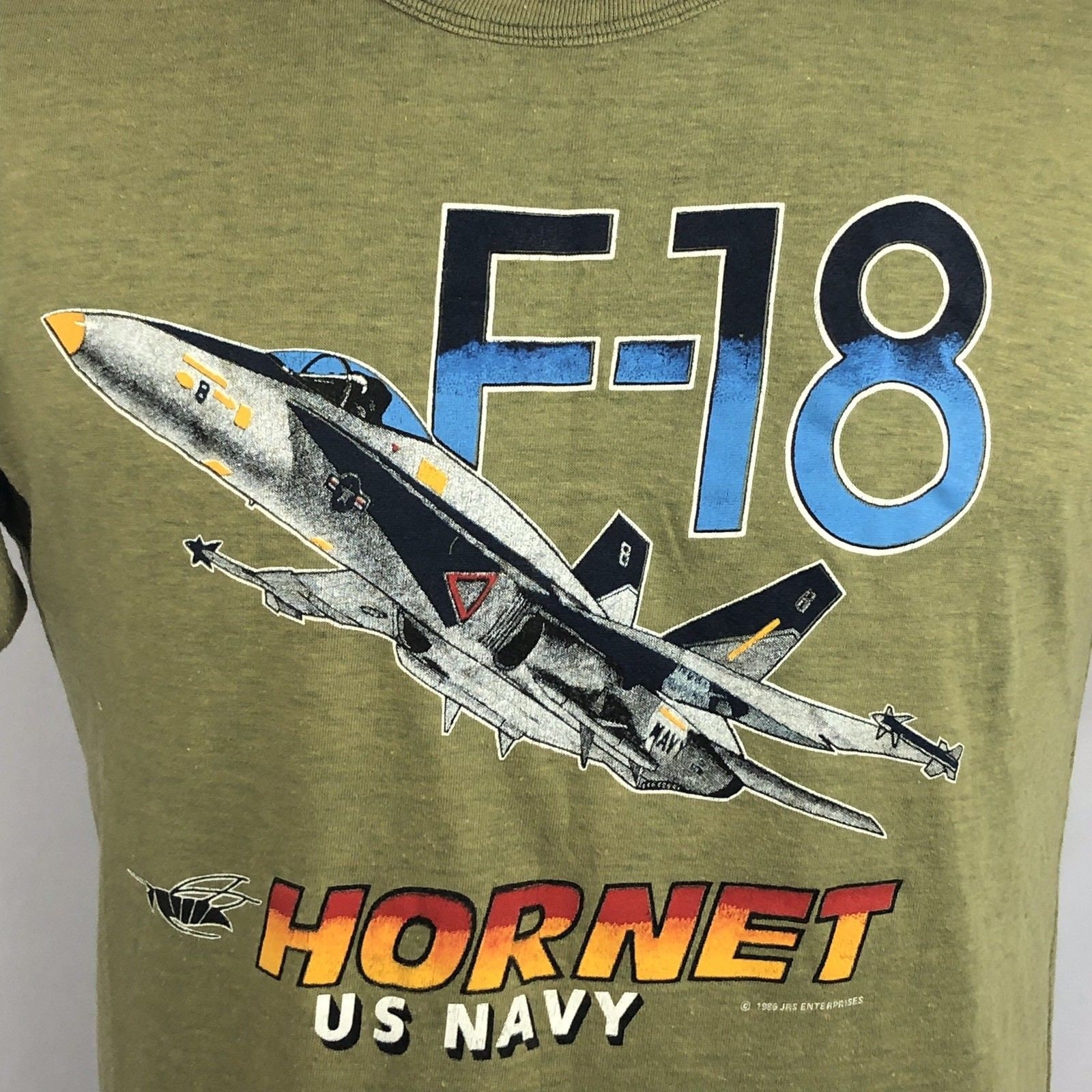 ⭐︎レア品⭐︎ F/A-18 hornet Tシャツ サイズL '80年代 ヴィンテージ 80 年代 メンズ アメリカ海軍 F-18 ホーネット