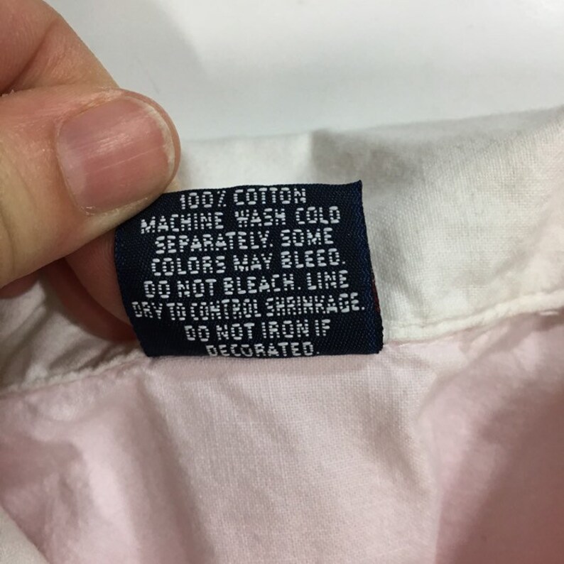 Vintage 80/'s 90/'s Jansport Men Pastel PINK Blue University of Connecticut Pull Over Polo Shirt XL