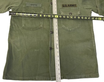 Vintage 70's NAM Era Military OG 107 Sateen Cotton Usn US Vintage 70's NAM Era Military OG 107 Sateen Cotton Usn US
