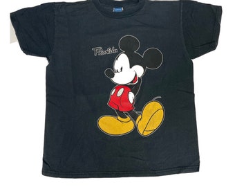 Vintage 80's Walt Disney MICKEY MOUSE Graphic FLORIDA Black