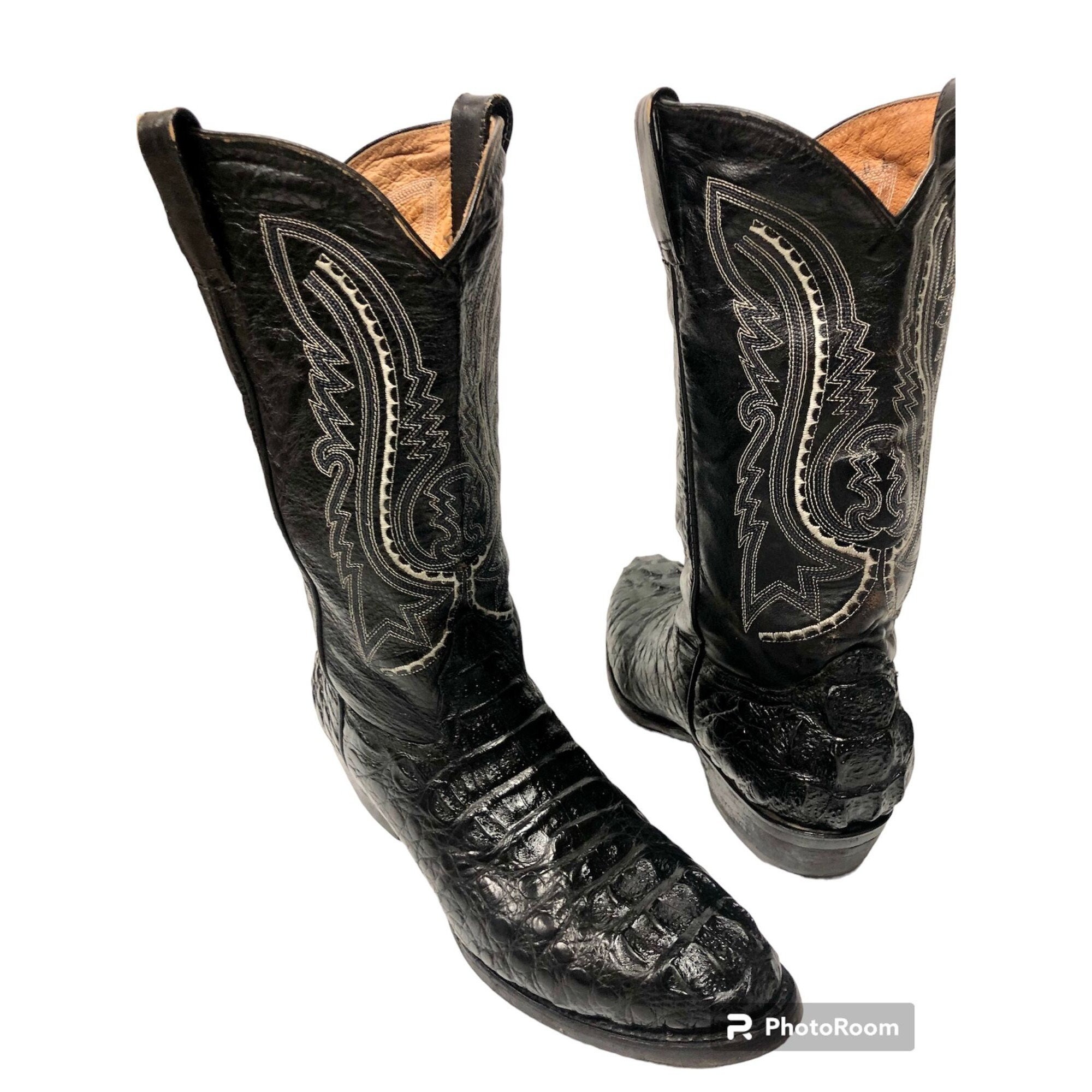 Hornback top alligator boots