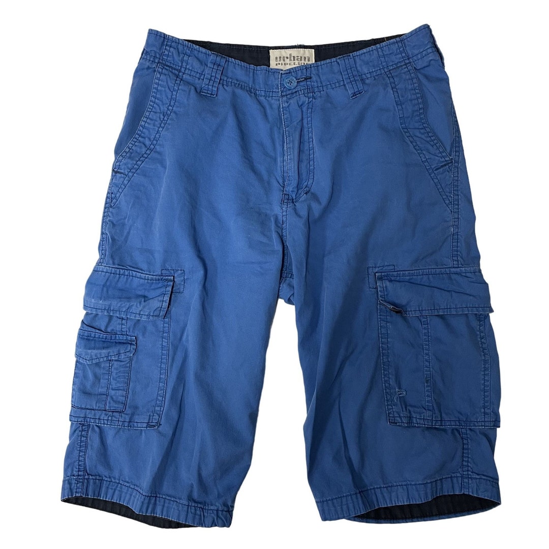 Vintage 90's Urban Pipeline Men Blue CARGO Pocket STREETWEAR