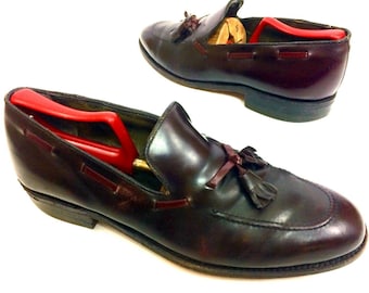 Vintage Johnston Murphy Aristocraft Tassel Loafers | Shell  display picture 3