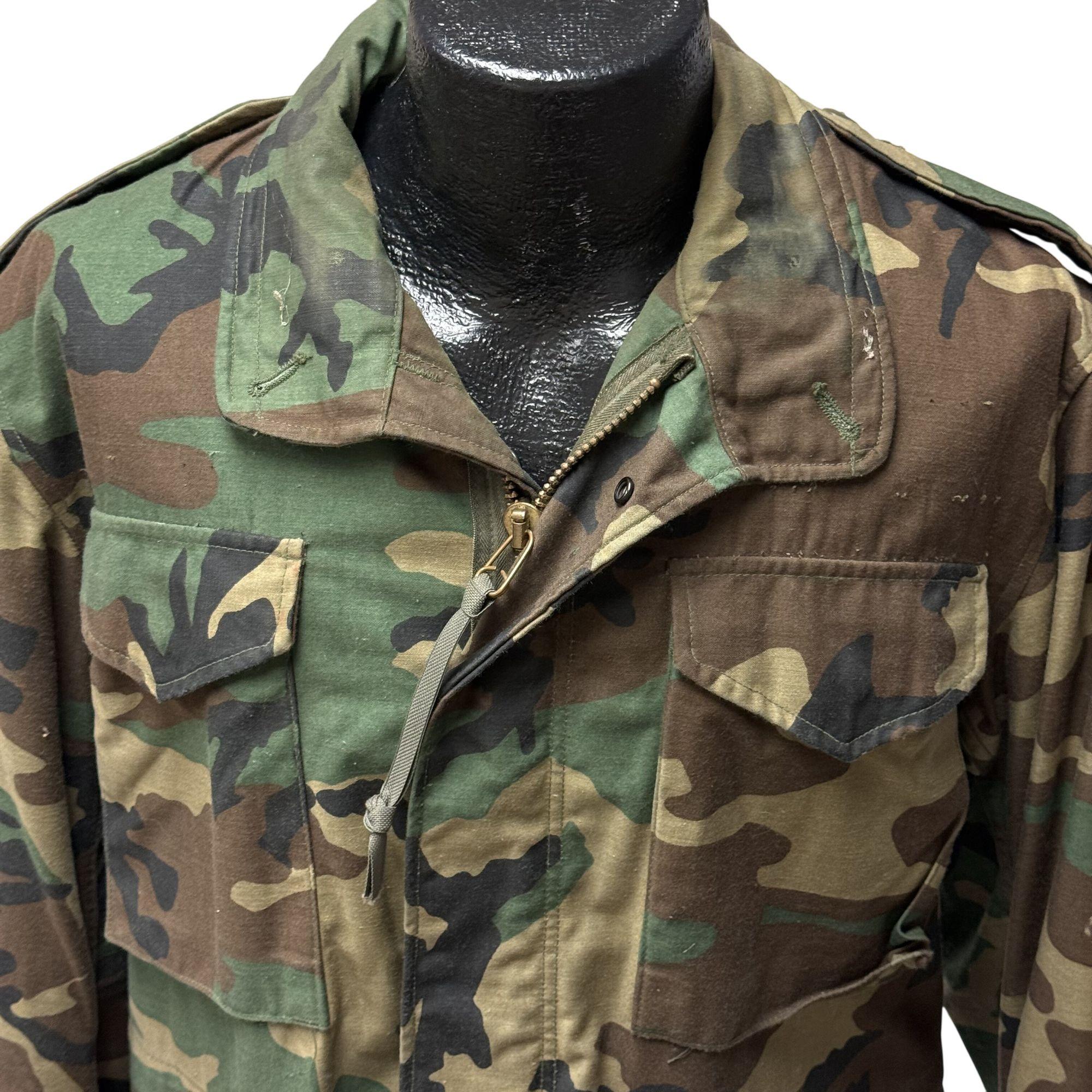 Vintage 80's so Sew Cold Weather FIELD Coat Military M 65 CAMO