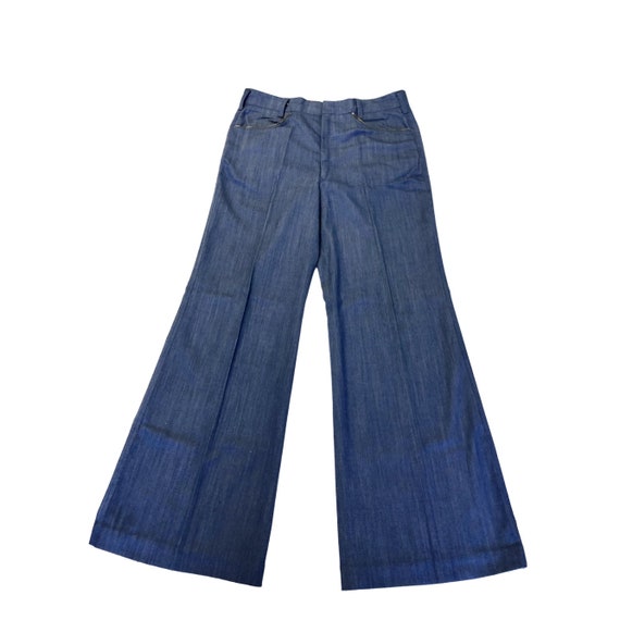 Vintage Handmade Blue GABARDINE Denim Trousers Huge Bell Bottom GAB DISCO  Pants 34 -  Canada